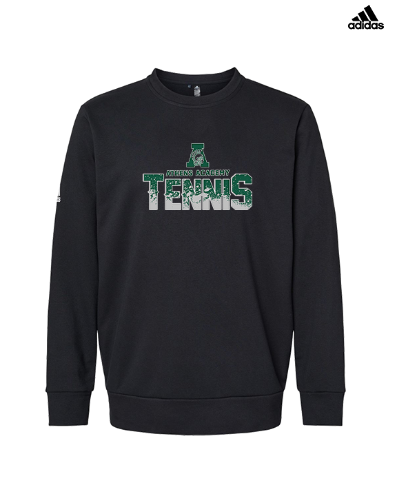 Athens Academy Tennis Splatter - Mens Adidas Crewneck