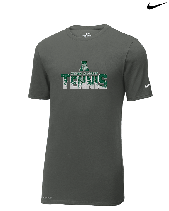Athens Academy Tennis Splatter - Mens Nike Cotton Poly Tee