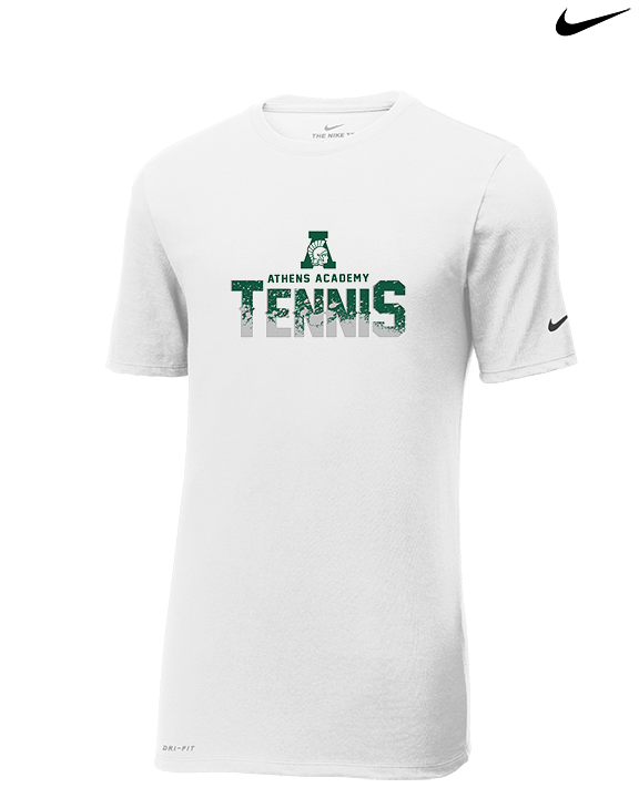Athens Academy Tennis Splatter - Mens Nike Cotton Poly Tee