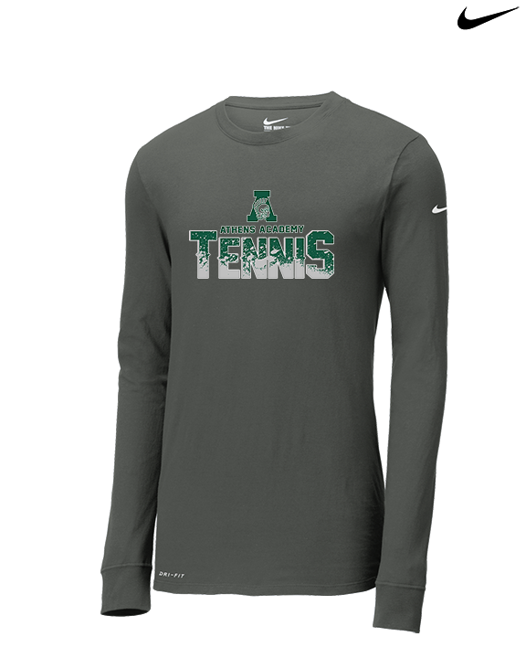 Athens Academy Tennis Splatter - Mens Nike Longsleeve