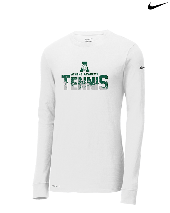 Athens Academy Tennis Splatter - Mens Nike Longsleeve