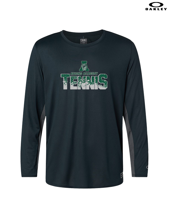 Athens Academy Tennis Splatter - Mens Oakley Longsleeve