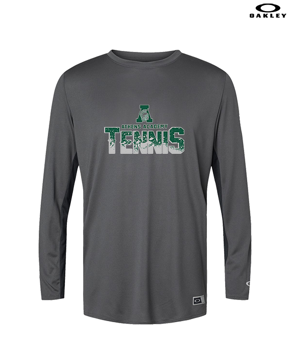 Athens Academy Tennis Splatter - Mens Oakley Longsleeve