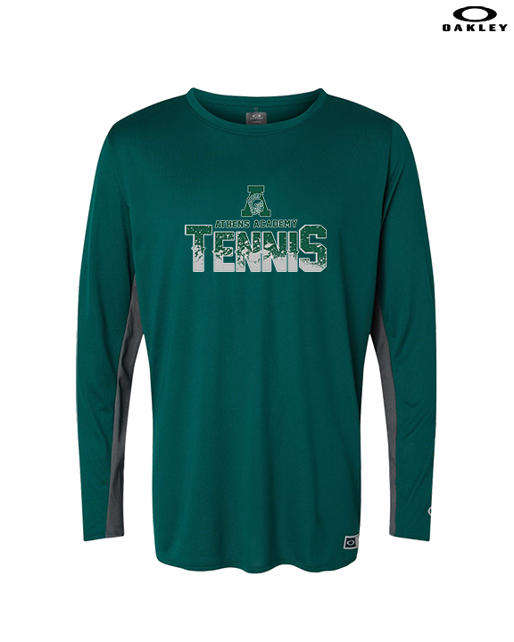 Athens Academy Tennis Splatter - Mens Oakley Longsleeve