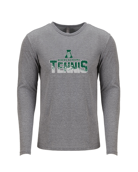 Athens Academy Tennis Splatter - Tri-Blend Long Sleeve