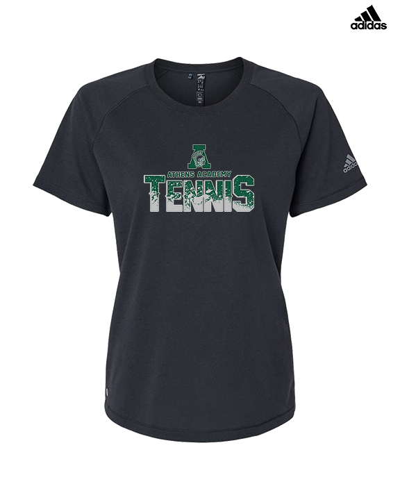 Athens Academy Tennis Splatter - Womens Adidas Performance Shirt