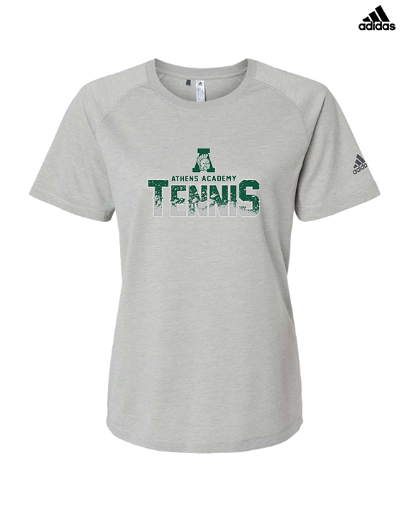 Athens Academy Tennis Splatter - Womens Adidas Performance Shirt