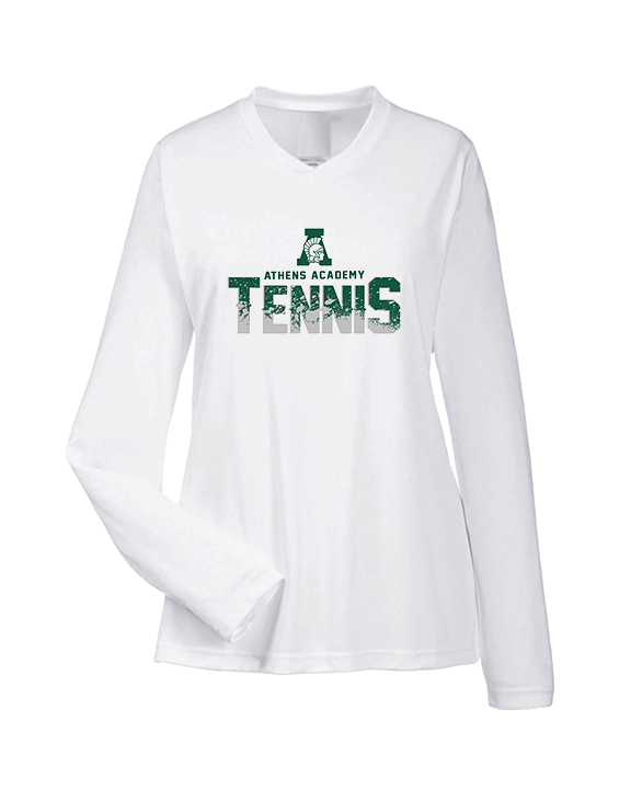 Athens Academy Tennis Splatter - Womens Performance Longsleeve