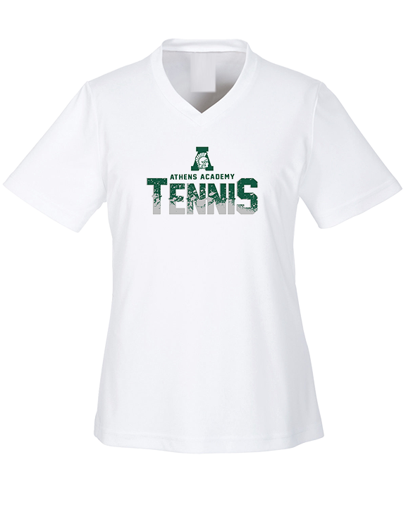 Athens Academy Tennis Splatter - Womens Performance Shirt