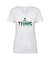 Athens Academy Tennis Splatter - Womens Vneck