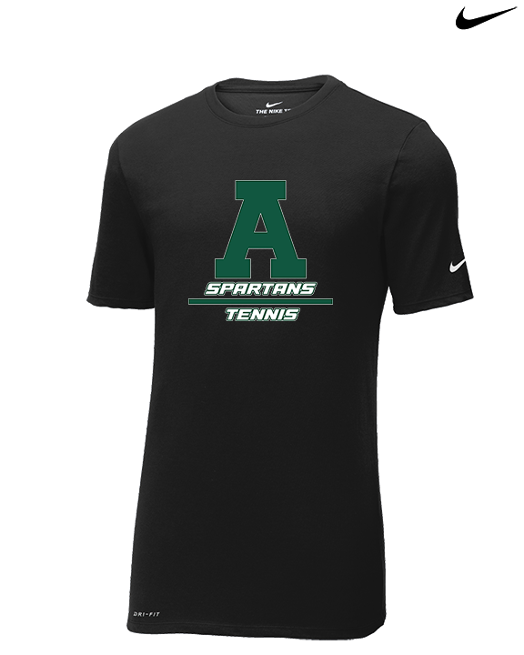 Athens Academy Tennis Split - Mens Nike Cotton Poly Tee