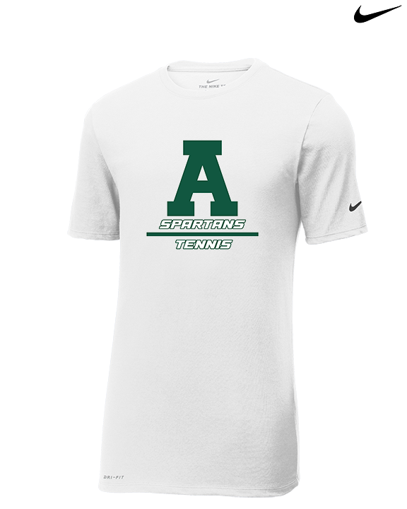 Athens Academy Tennis Split - Mens Nike Cotton Poly Tee