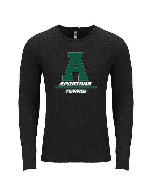 Athens Academy Tennis Split - Tri-Blend Long Sleeve