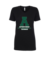 Athens Academy Tennis Split - Womens Vneck