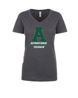 Athens Academy Tennis Split - Womens Vneck