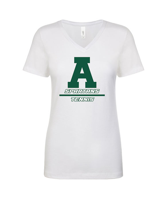 Athens Academy Tennis Split - Womens Vneck