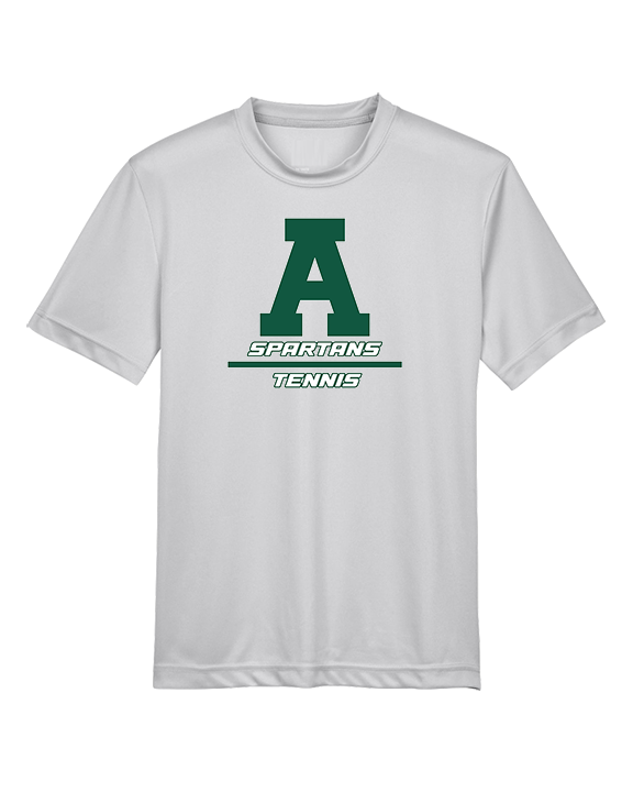 Athens Academy Tennis Split - Youth Performance Shirt
