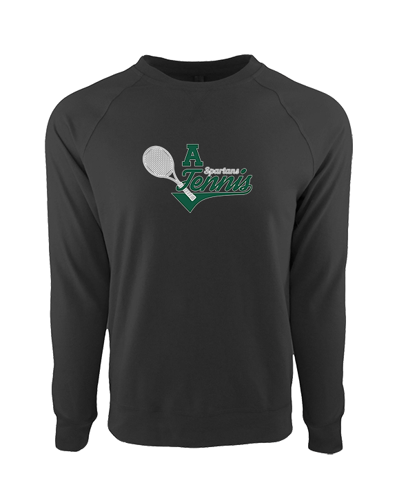 Athens Academy Tennis Swirl - Crewneck Sweatshirt