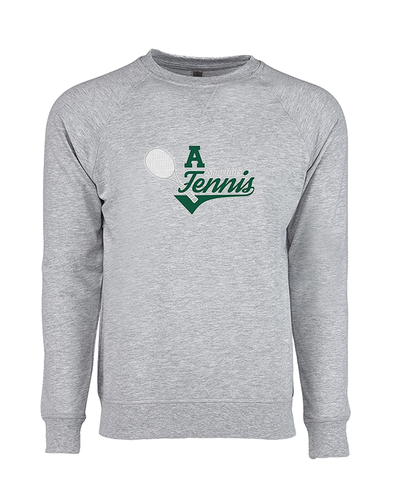 Athens Academy Tennis Swirl - Crewneck Sweatshirt