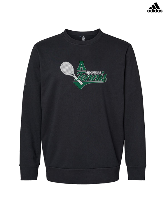 Athens Academy Tennis Swirl - Mens Adidas Crewneck