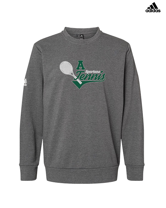 Athens Academy Tennis Swirl - Mens Adidas Crewneck