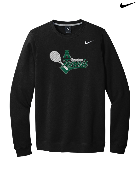 Athens Academy Tennis Swirl - Mens Nike Crewneck