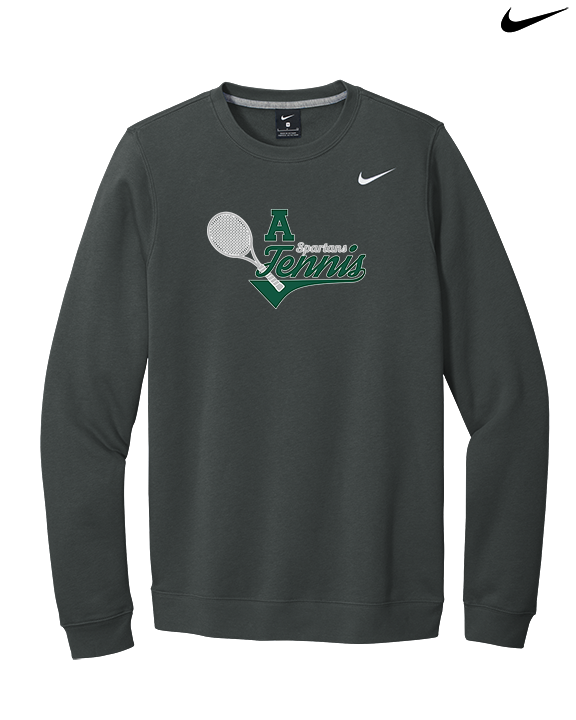 Athens Academy Tennis Swirl - Mens Nike Crewneck