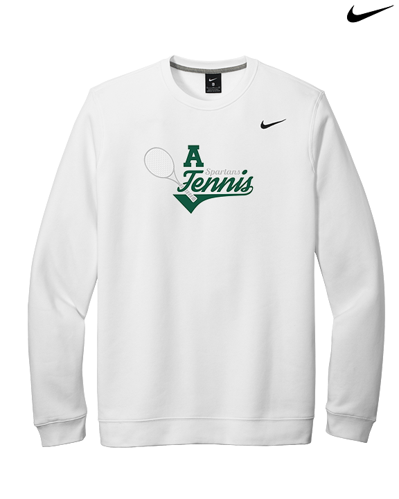 Athens Academy Tennis Swirl - Mens Nike Crewneck