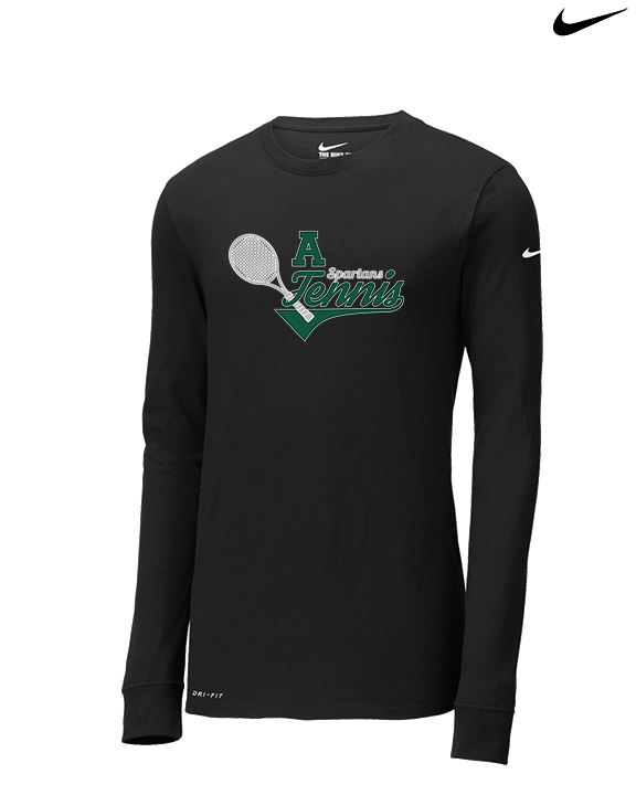 Athens Academy Tennis Swirl - Mens Nike Longsleeve