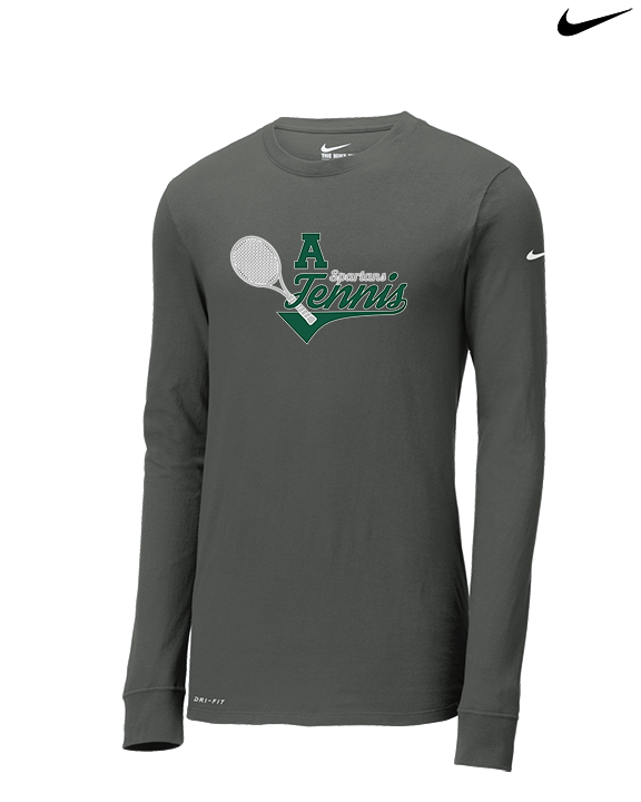 Athens Academy Tennis Swirl - Mens Nike Longsleeve