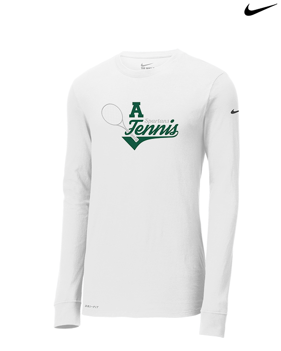 Athens Academy Tennis Swirl - Mens Nike Longsleeve