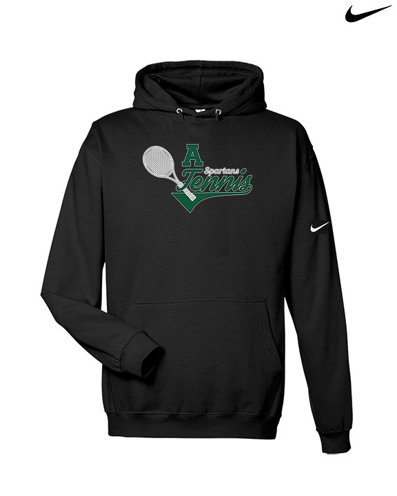 Athens Academy Tennis Swirl - Nike Club Fleece Hoodie