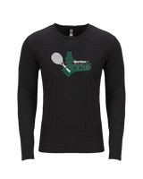 Athens Academy Tennis Swirl - Tri-Blend Long Sleeve