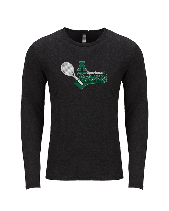 Athens Academy Tennis Swirl - Tri-Blend Long Sleeve