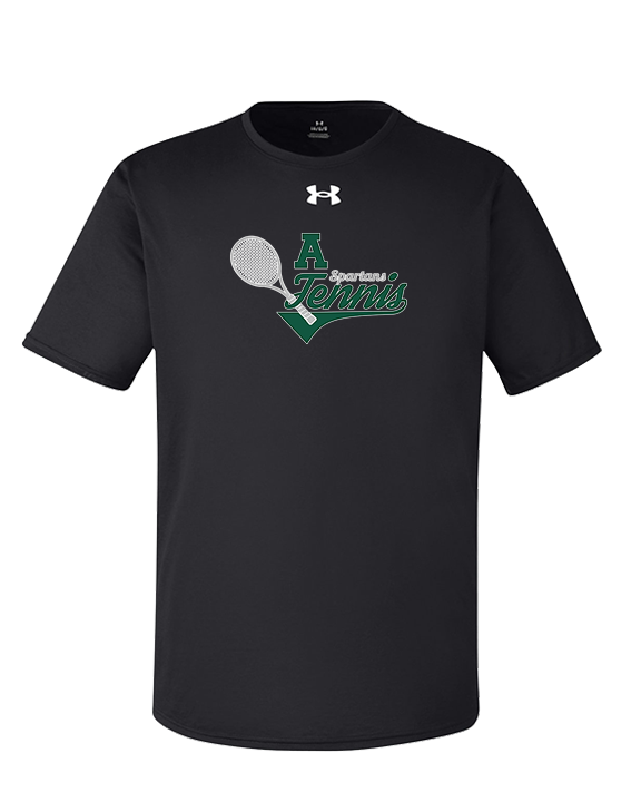 Athens Academy Tennis Swirl - Under Armour Mens Team Tech T-Shirt