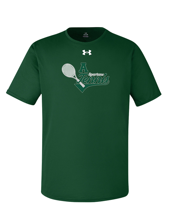 Athens Academy Tennis Swirl - Under Armour Mens Team Tech T-Shirt