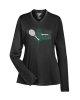 Athens Academy Tennis Swirl - Womens Performance Longsleeve