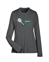 Athens Academy Tennis Swirl - Womens Performance Longsleeve