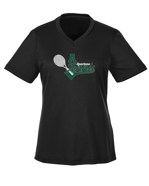 Athens Academy Tennis Swirl - Womens Performance Shirt