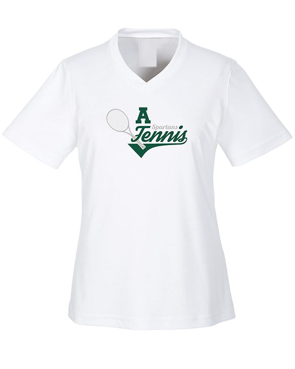 Athens Academy Tennis Swirl - Womens Performance Shirt