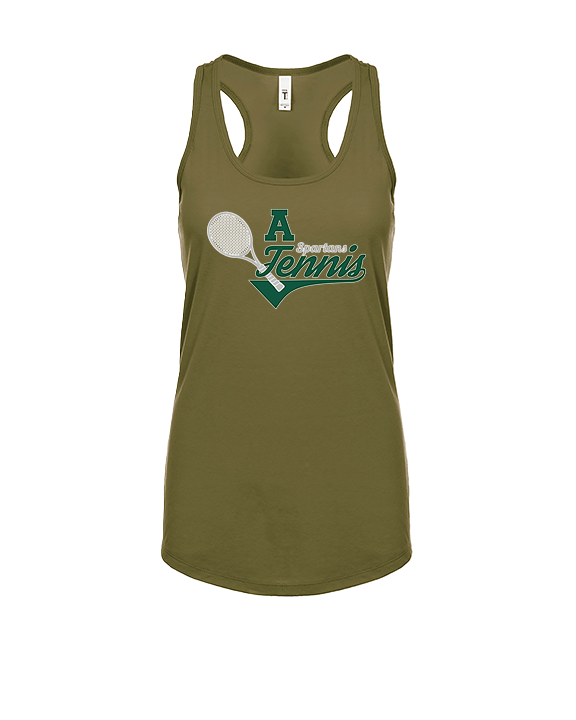 Athens Academy Tennis Swirl - Womens Tank Top