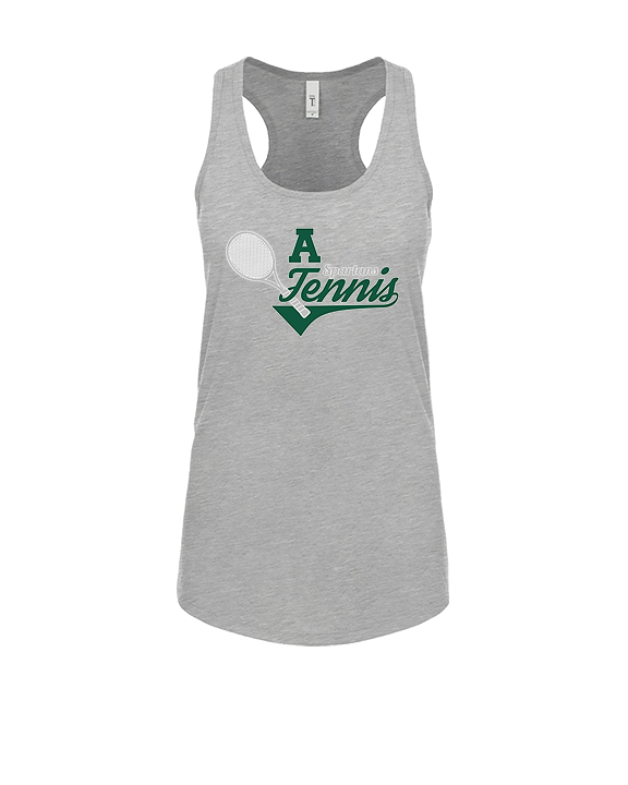 Athens Academy Tennis Swirl - Womens Tank Top