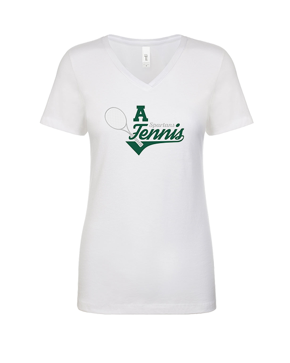 Athens Academy Tennis Swirl - Womens Vneck