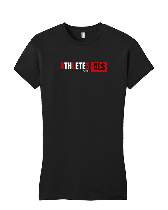 Athlete Vs ALS - Womens Select Cotton T-Shirt