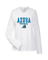 Azusa HS Football Block 2 - Womens Performance Longsleeve