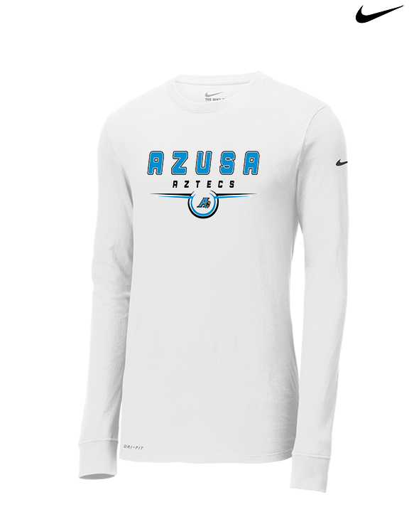 Azusa HS Football Design 2 - Mens Nike Longsleeve