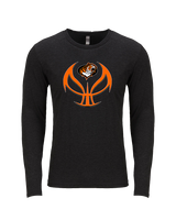 Belleville HS Boys Basketball Full Ball - Tri-Blend Long Sleeve