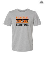 Belleville HS Boys Basketball Stamp - Mens Adidas Performance Shirt