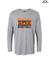 Belleville HS Boys Basketball Stamp - Mens Oakley Longsleeve