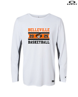 Belleville HS Boys Basketball Stamp - Mens Oakley Longsleeve